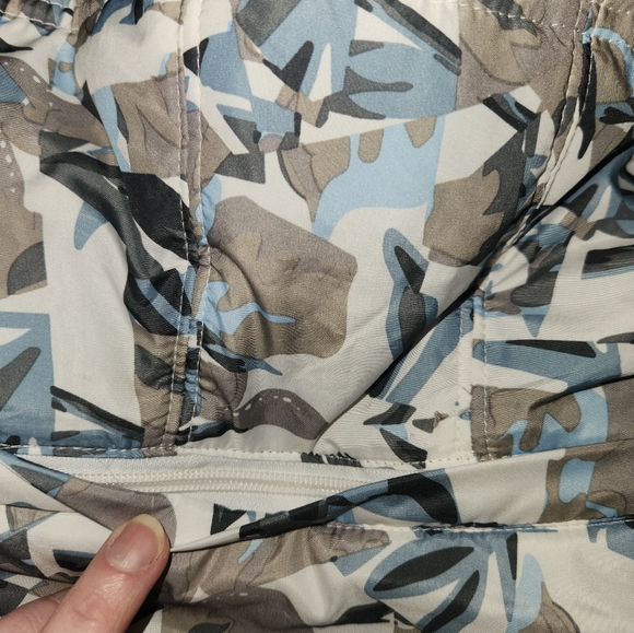 Mossimo Supply Co Camo Ski Jacket Women's Large Faux Fur Removable Hood - Picture 13 of 13